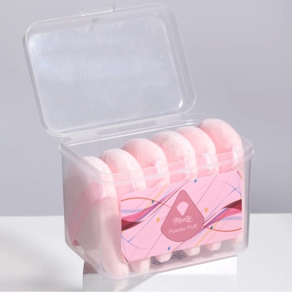 NIB Miss Lil 6-Piece Pink Powder Puff Make-up Set - Picture 3 of 7
